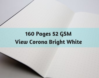 S010: View Corona Bright White Paper 52 GSM 160 Pages Notebook