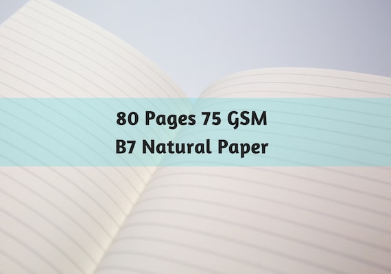 S018: B7 Natural 80 Pages 75 GSM Japanese Paper Travelers Notebook Insert Light Cream Paper