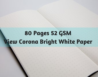 S009: View Corona Bright White Paper 52 GSM 80 Pages Notebook