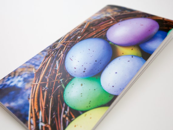 Easter Eggs Spring Basket Travelers Notebook White Cover