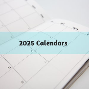 M011: 2025 Plain Monthly Calendar Bright White Paper 118 GSM 40 Pages Notebook