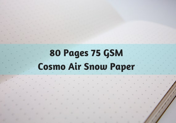 S017: Cosmo Air Snow 80 Pages 75 GSM Japanese Paper Travelers Notebook Insert White Paper