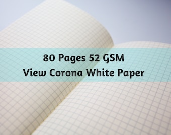 S011: View Corona White Paper 52 GSM 80 Pages Notebook