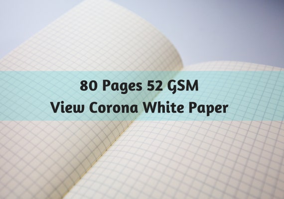 S011: View Corona White Paper 52 GSM 80 Pages Notebook