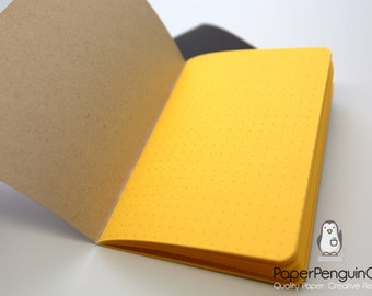 N034: Yellow Paper 89 GSM 40 Pages Notebook