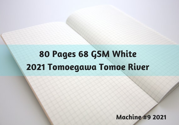 S019: 2021 Original Tomoegawa Tomoe River White Paper 68 GSM  80 Pages Notebook