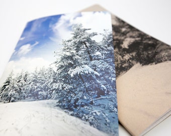 N031: Winter Wonderland Cover Bright White Paper 118 GSM 40 Pages Notebook