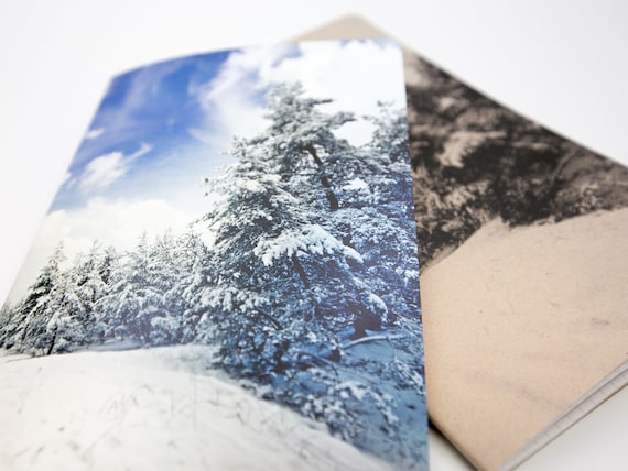 N031: Winter Wonderland Cover Bright White Paper 118 GSM 40 Pages Notebook