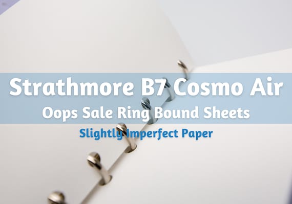 Oops: Various Sizes Strathmore Cosmo Air B7 Paper 90 GSM 80 Sheets Blank Paper Ring Bound
