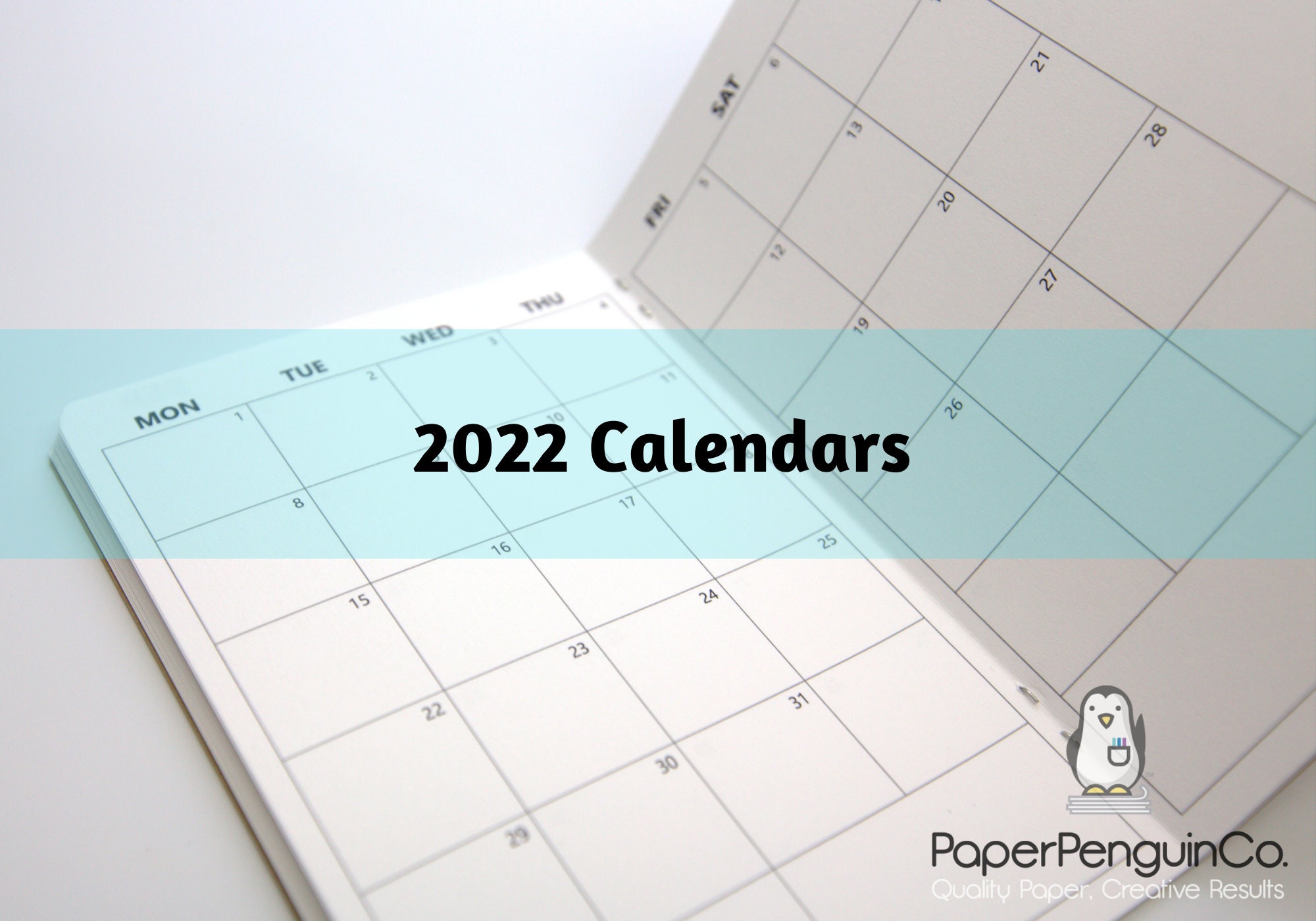 2022 Plain Monthly Calendar Travelers Notebook Kraft Brown Cover 12