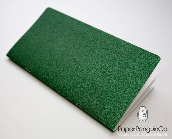 N010: Sparkle Green Cover Bright White Paper 118 GSM 40 Pages Notebook