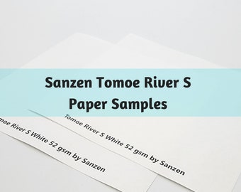 S002: Sanzen Tomoe River S Square Samples Tomoe River Successor 4.5" x 4.2" Paper 12 Sheets