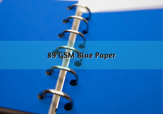 R011: Blue Paper 89 GSM 25 Sheets Ring Bound