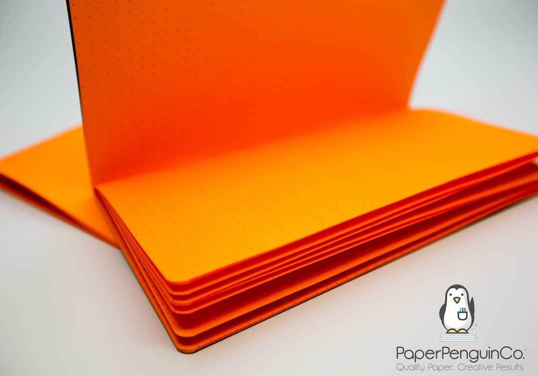 N033: Orange Paper 89 GSM 40 Pages Notebook - Etsy