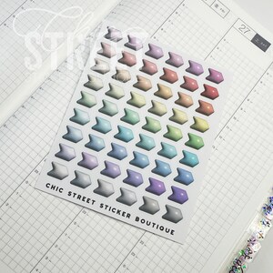 Pastel Bubble Arrows | Hand Drawn | Planner Stickers