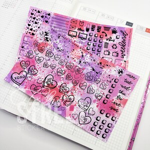 Bonbons mignons | Kit de décoration Hobonichi Cousin | Stickers agenda