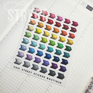 Colorful Bubble Arrows | Hand Drawn | Planner Stickers