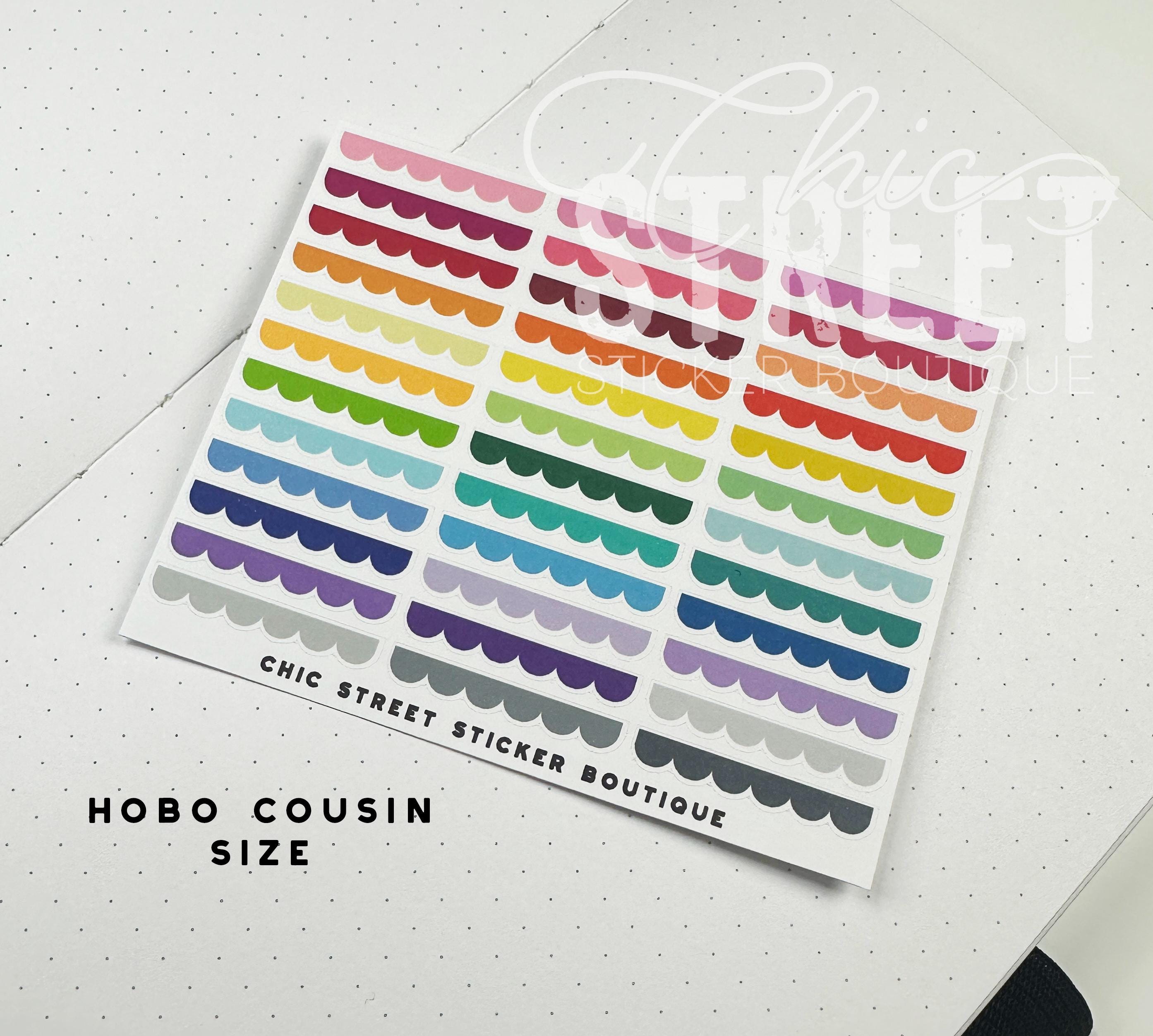 Sticker Deviders Colorful Scallop Dividers | Hand Drawn | Planner Stickers - Etsy