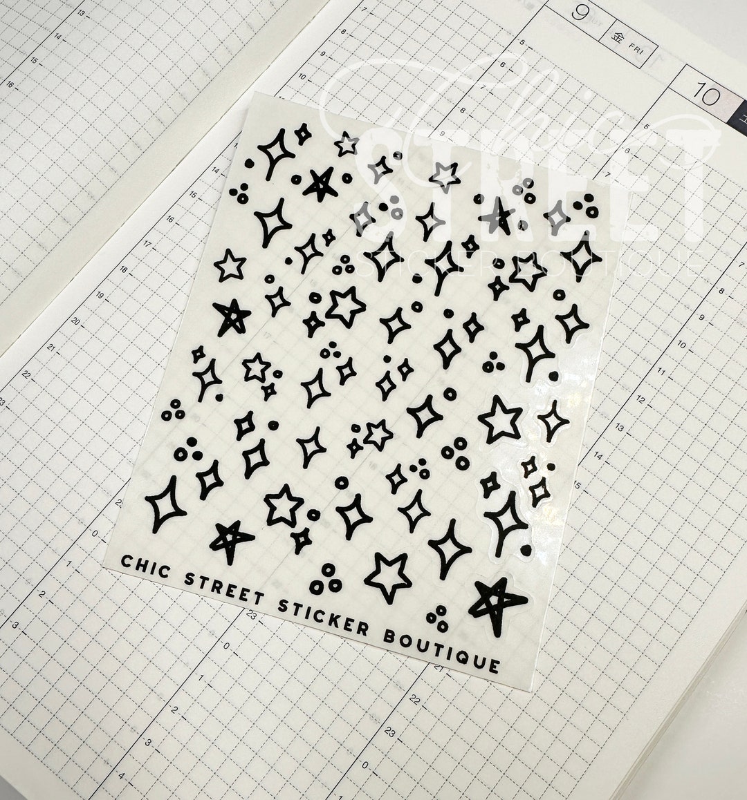 Small Star Deco | Planner Stickers - Etsy