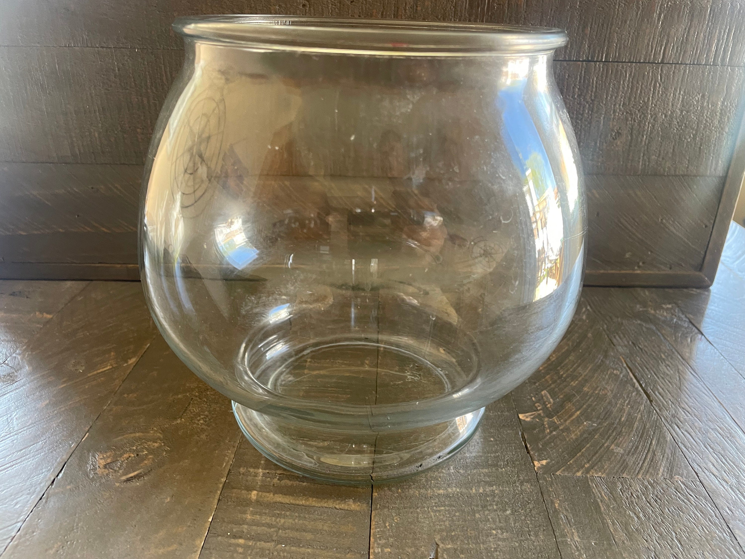 Glass Fish Bowls Etsy