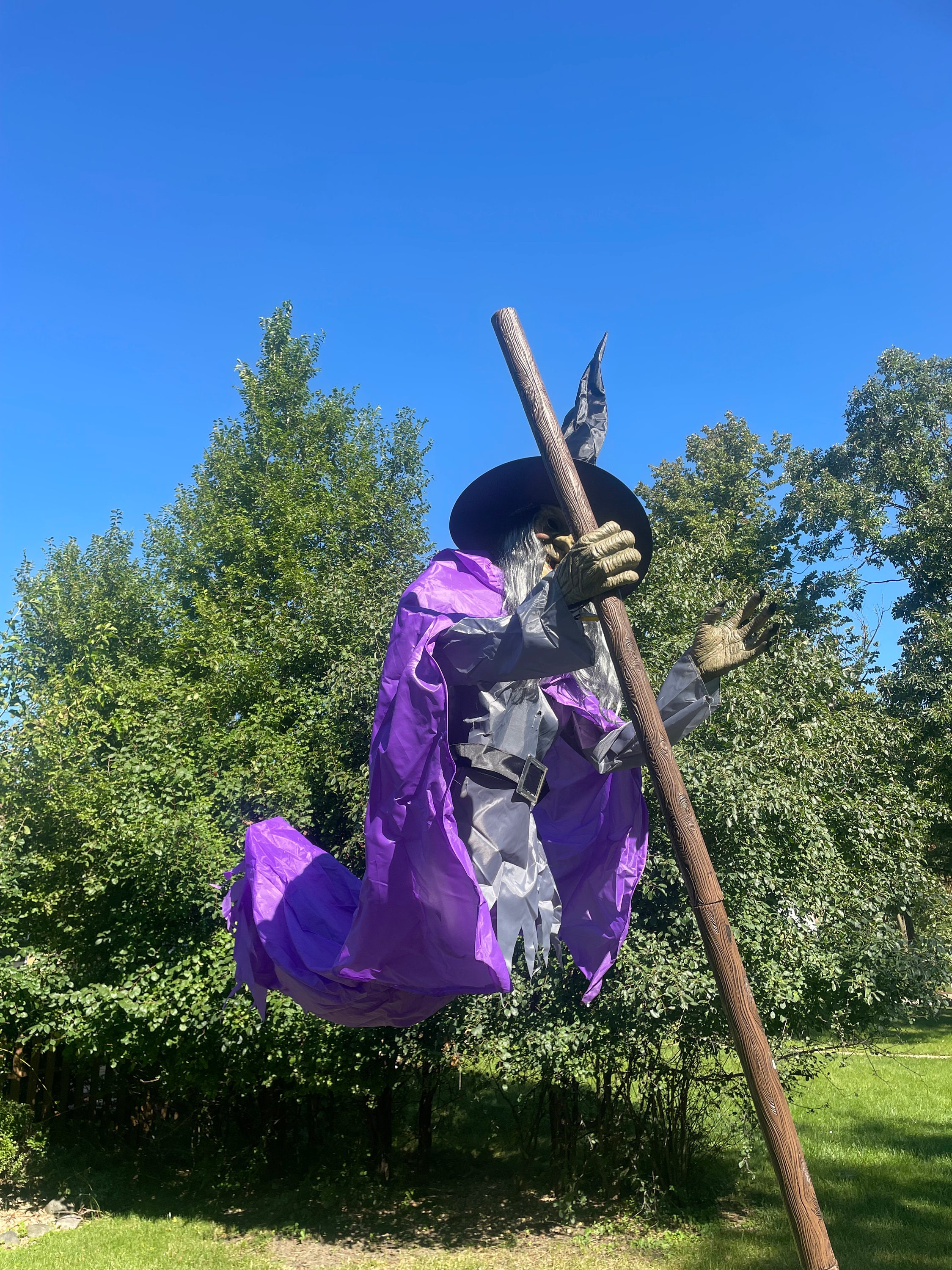 Animated Hovering 12 Foot Witch Home Accents Halloween Etsy