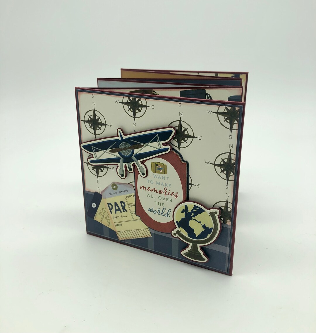 Rayher 8189100 Scrapbook With Plain White Fanfold Pages, Accordion...