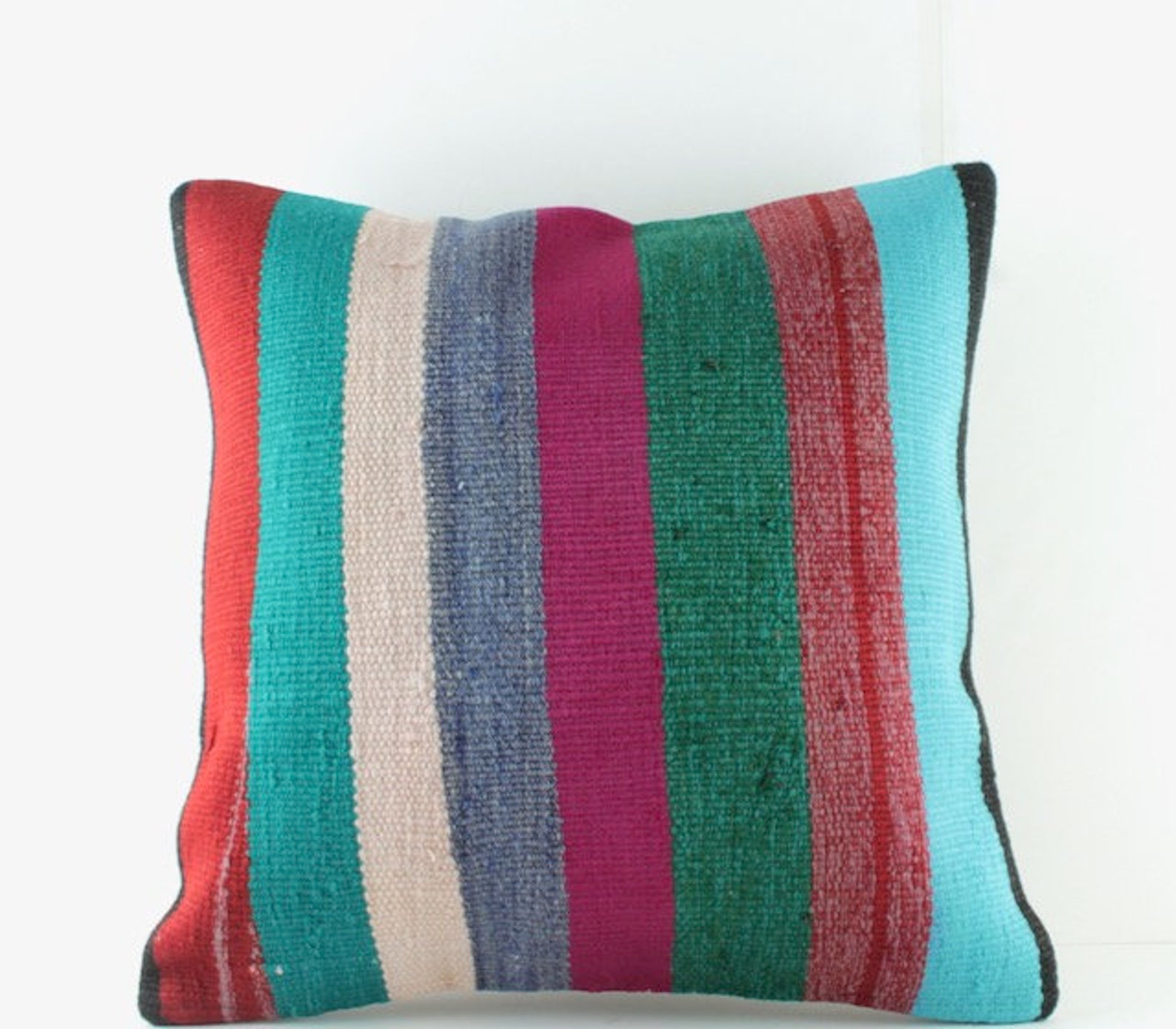 Colorful kilim pillow kilim pillow cover kilim pillow 16X16 Etsy