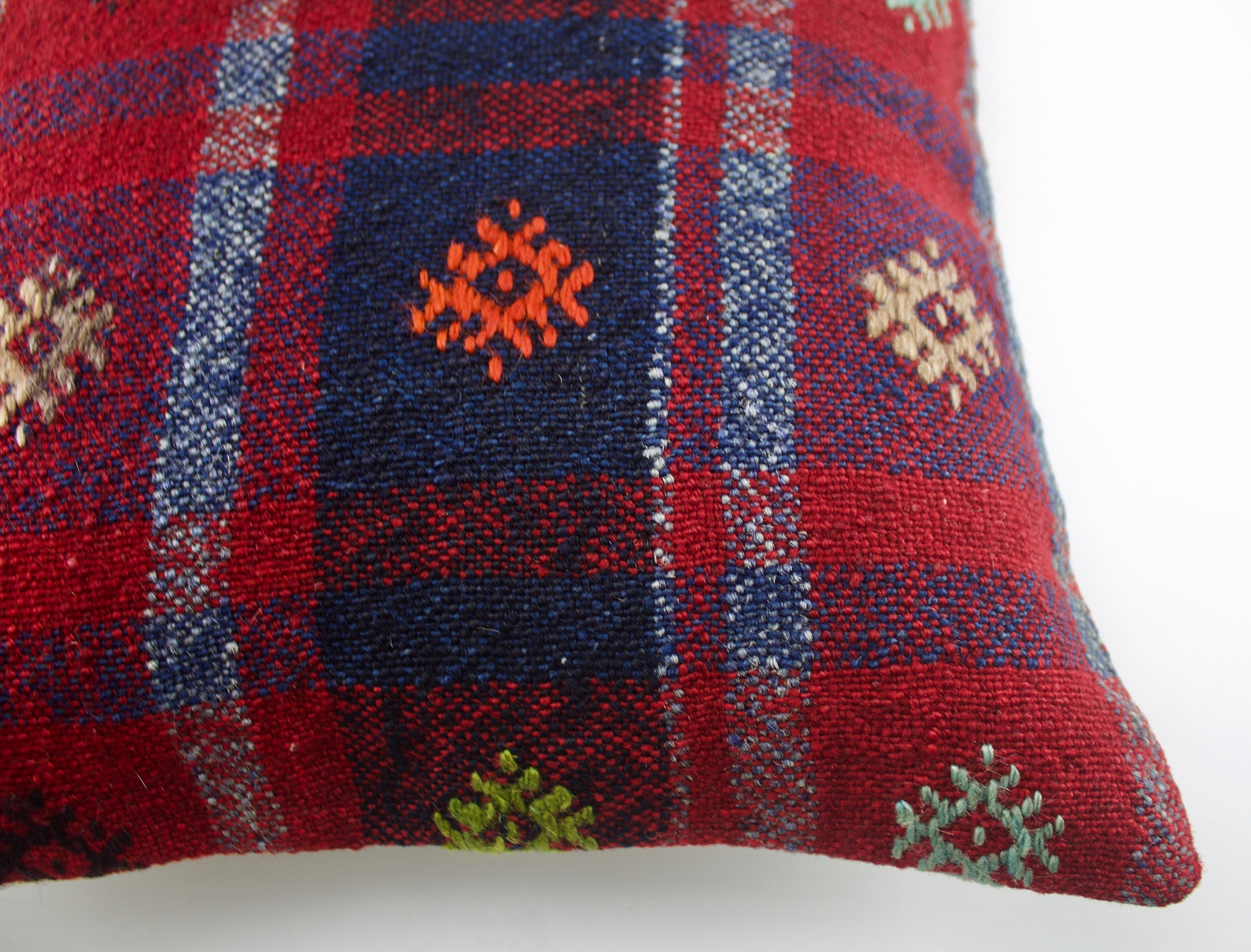Red Kilim Pillow Vintage Kilim Pillow Cover Kilim Pillow Etsy