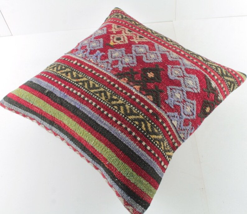Vintage Kilim Pillow Kilim Pillow Cover Kilim Pillow 16X16 Etsy