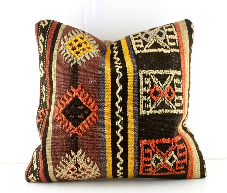 Kilim pillow kilim pillow cover kilim pillow 16X16 kilim Etsy