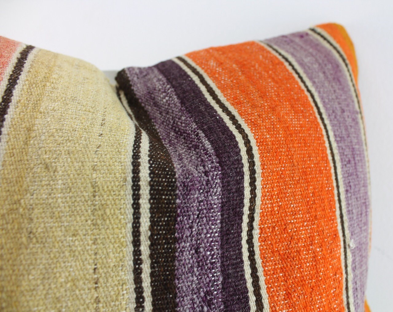 Striped kilim pillow kilim pillow cover kilim pillow 16X16 Etsy
