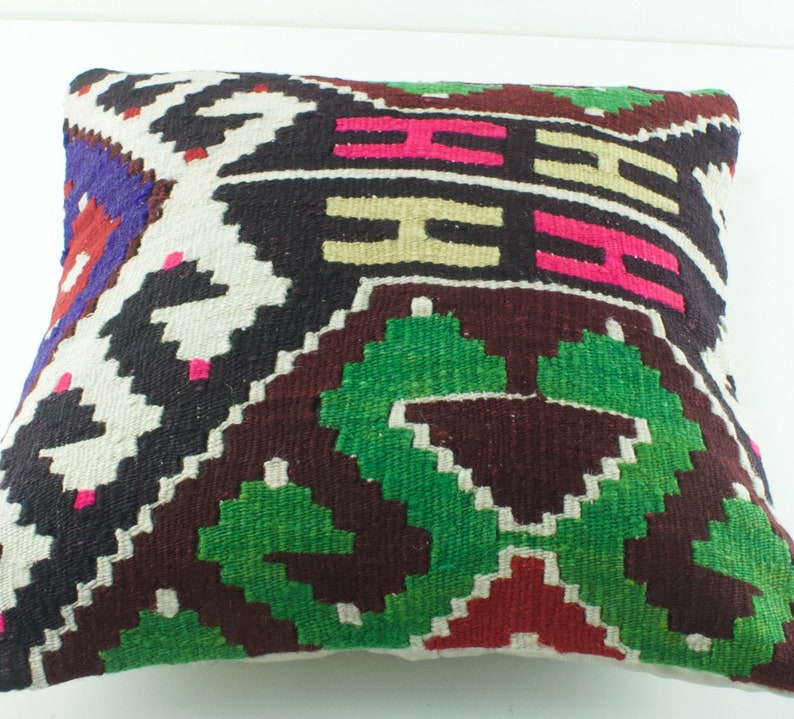 kilim pillow 16X16 kilim pillows decorative pillows for couch kilim pillow kilim pillow cover Turkish pillow kilim cushion