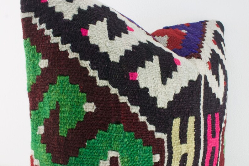 kilim pillow 16X16 kilim pillows decorative pillows for couch kilim pillow kilim pillow cover Turkish pillow kilim cushion