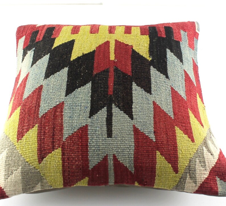 Vintage Red Kilim Pillow Kilim Pillow Cover Kilim Pillow Etsy