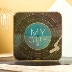 Man Verjaardagskaart / Man Verjaardag Card / Boyfriend Birthday card / Boyfriend Anniversary / Love Vinyl Record Gift My Guy VB11