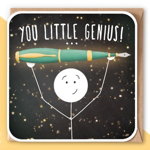 Gefeliciteerd Examenkaart / Examenresultatenkaart / GCSE resultatenkaart / A niveau resultatenkaart / SAT resultatenkaart / Weinig genialiteit / SM54