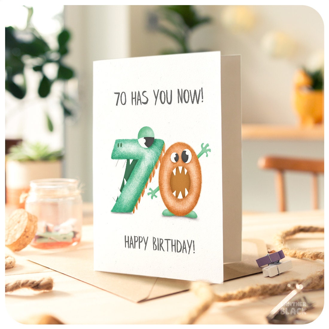 70 Has You Now, Funny 70th Birthday Card Happy 70th Birthday
