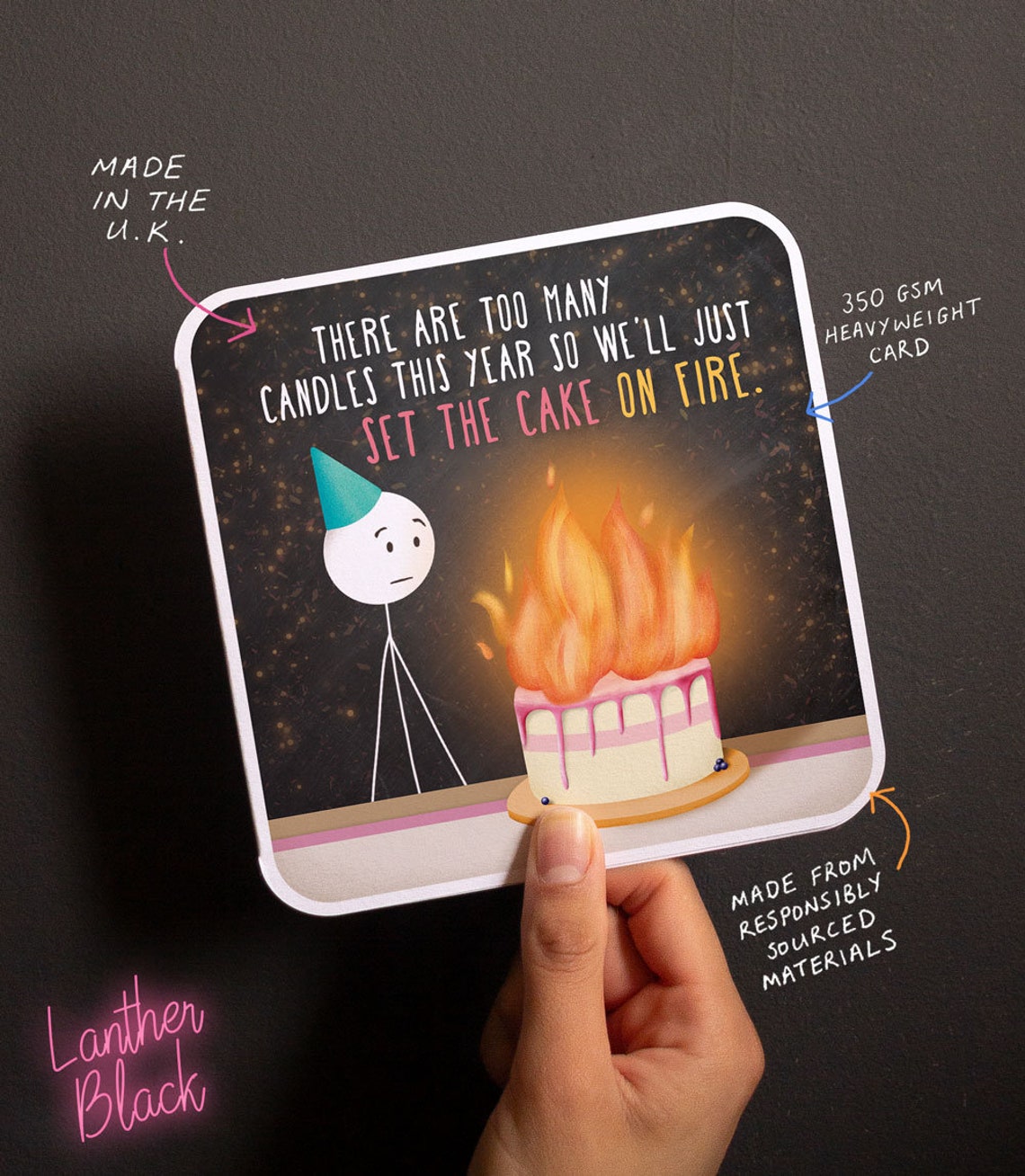 too many candles funny birthday card set Funny Candles Birthday
Too Many Candles Funny Birthday Card Set the Cake on Fire