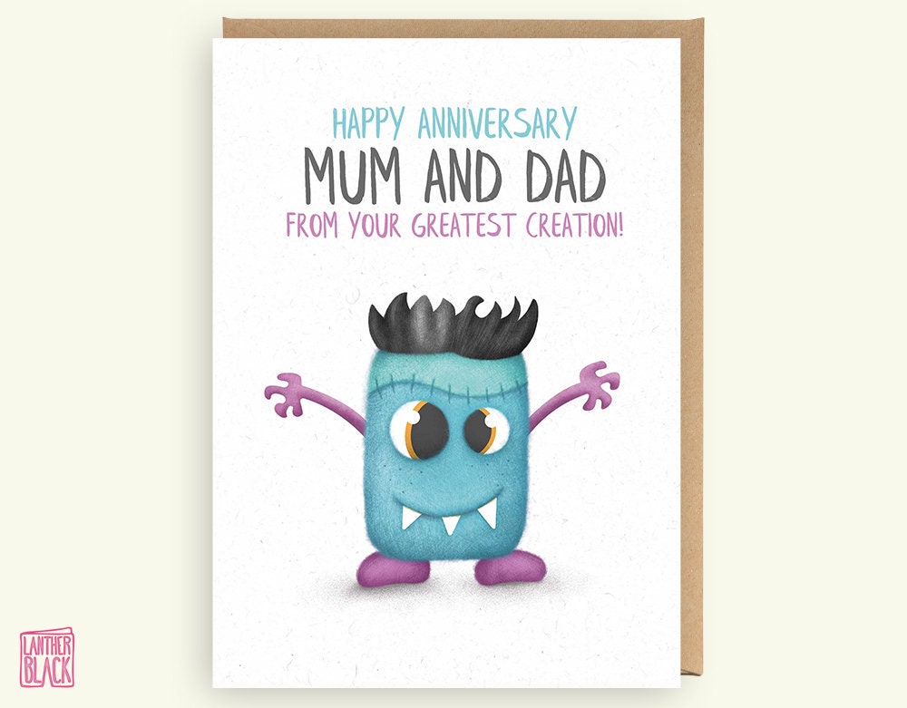 Funny Mum and Dad Wedding Anniversary Card Happy Anniversary - Etsy Funny Mum and Dad Wedding Anniversary Card Happy Anniversary - Etsy