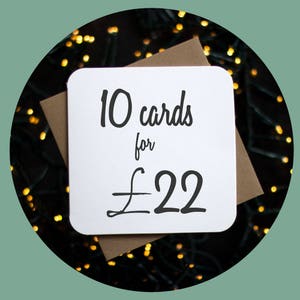 Elija 10 tarjetas / Tarjetas divertidas / Conjunto de tarjetas / Conjunto de tarjetas de felicitación
