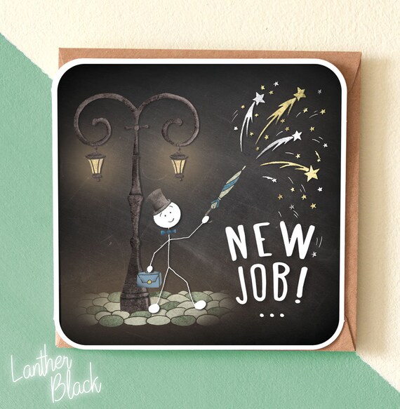 Nouvelle carte de travail / Félicitations nouveau travail  Etsy