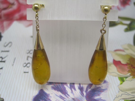 antique amber earrings