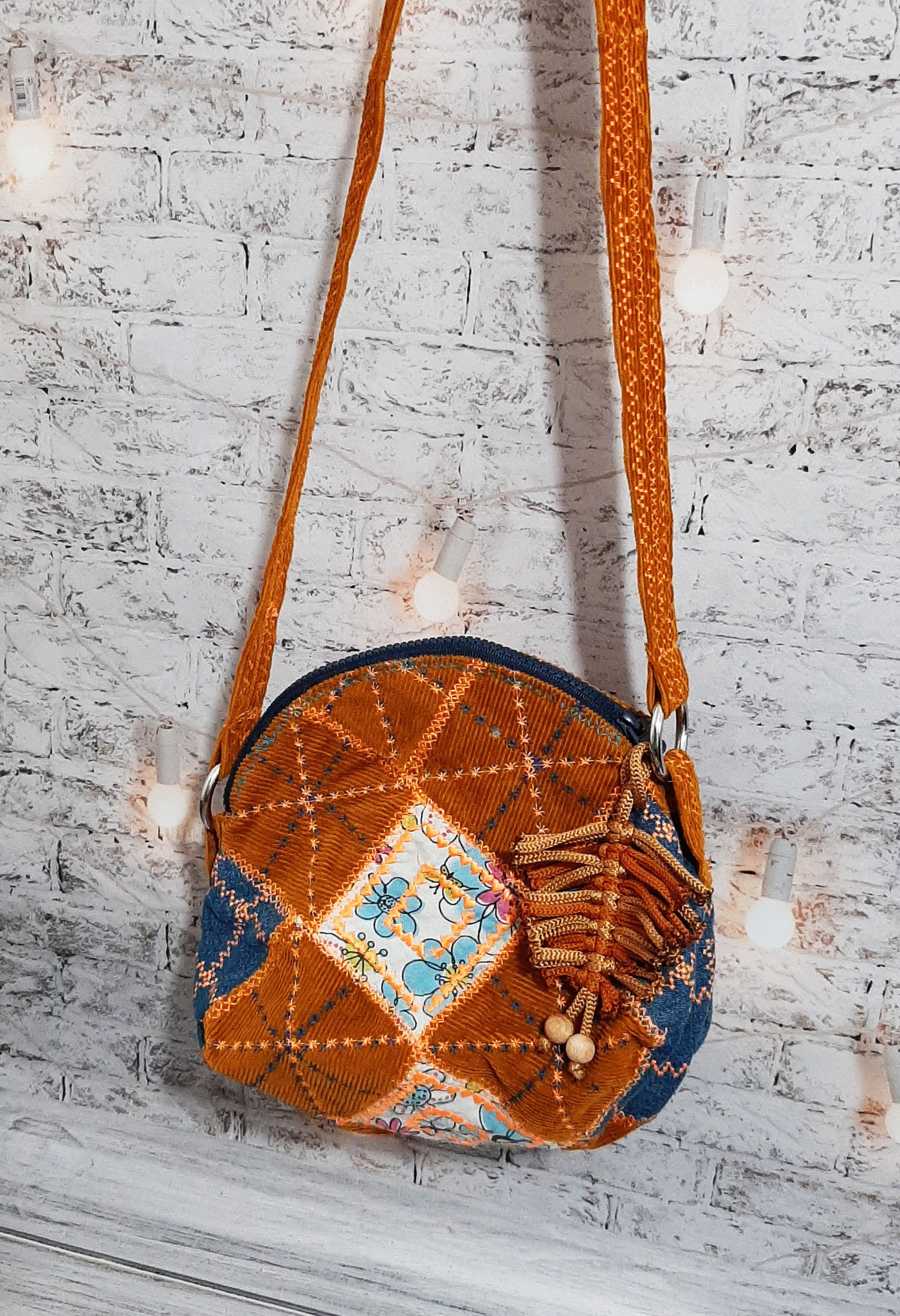 Vegan crossbody bag Crossbody bag for women Small corduroy Etsy