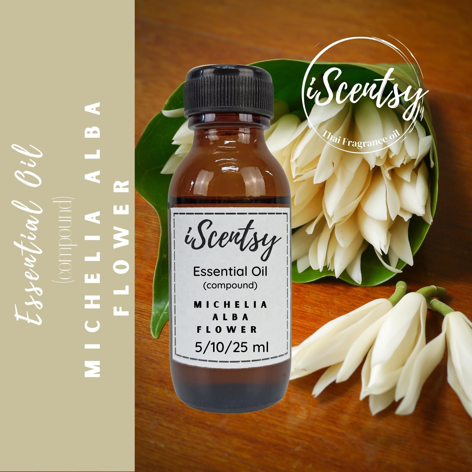Silky Scents Magnolia Wild Crafted (White Champa Flower) Essential Oil (Michelia Alba) 100% Pure Therapeutic Grade - 10 ml