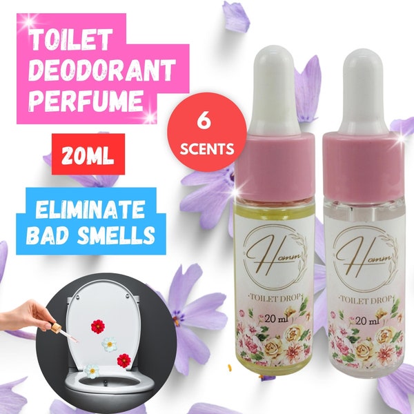 HOMM Toilet Deodorant Perfume, Toilet Drop, Toilet Perfume, Eliminate Bad Smells, Fragrant Stool, Pocket Size, 20ML
