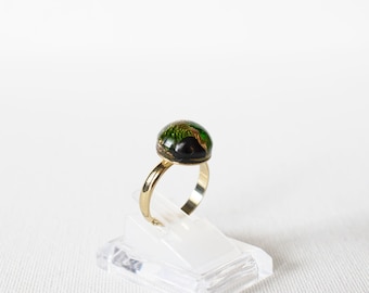 Bague femme dorée, Orgonite multi pierres, Bijou de protection, Bijou bien-être, Cadeau pour maman, Bijou original , 114824