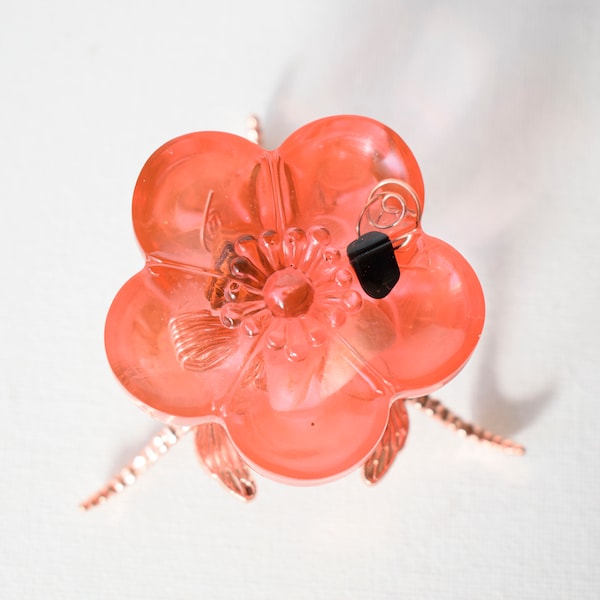 Orgonite fleur de cerisier, Quartz, Shungite, Aragonite, Quartz rose, Oeil de tigre, Création artisanale française, 100023