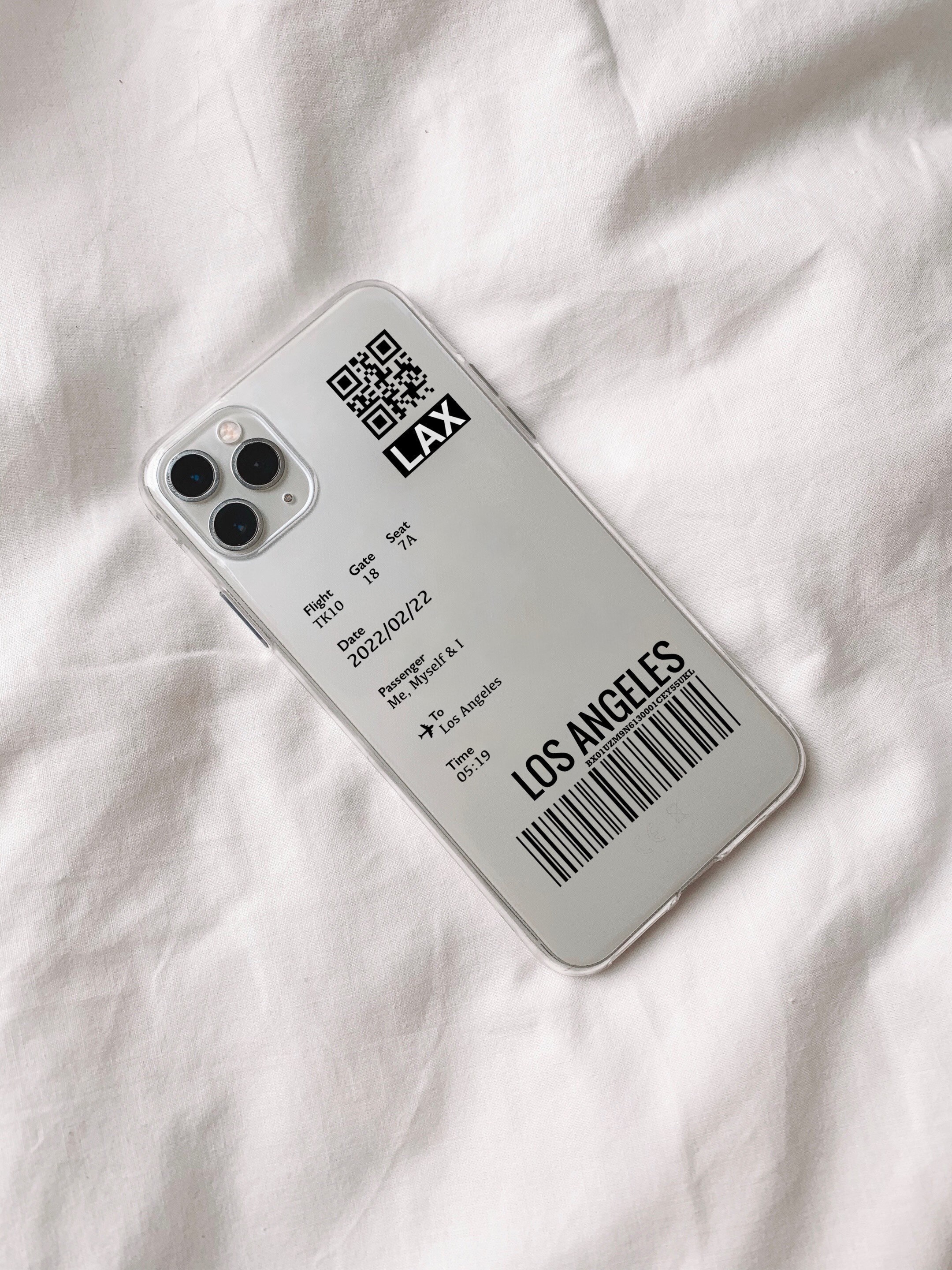 Custom Airplane Ticket Iphone Case Trendy Plane Transparent - Etsy