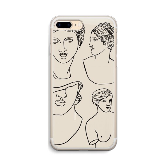 Greek God Goddess iPhone Case Ancient Greek Phone Case Line Art