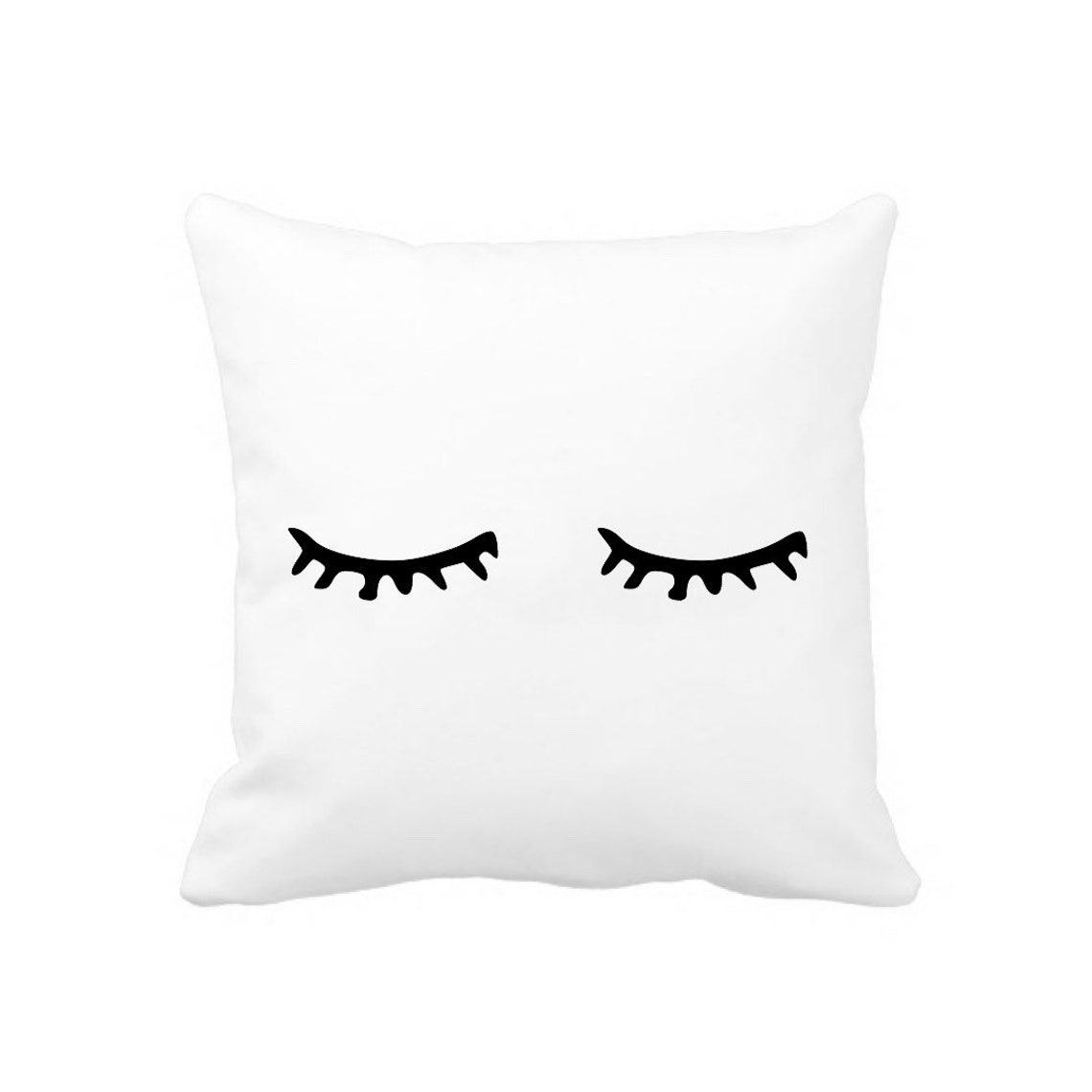 Eyes Pillowcase Sleepy Eyes Decorative Pillow Eyelashes Line Etsy